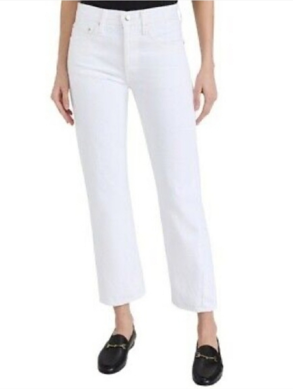 Edwin kali ankle vintage straight white jean, 26